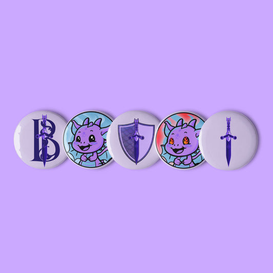 BethanySmile98 Pin Badge Set Of 5