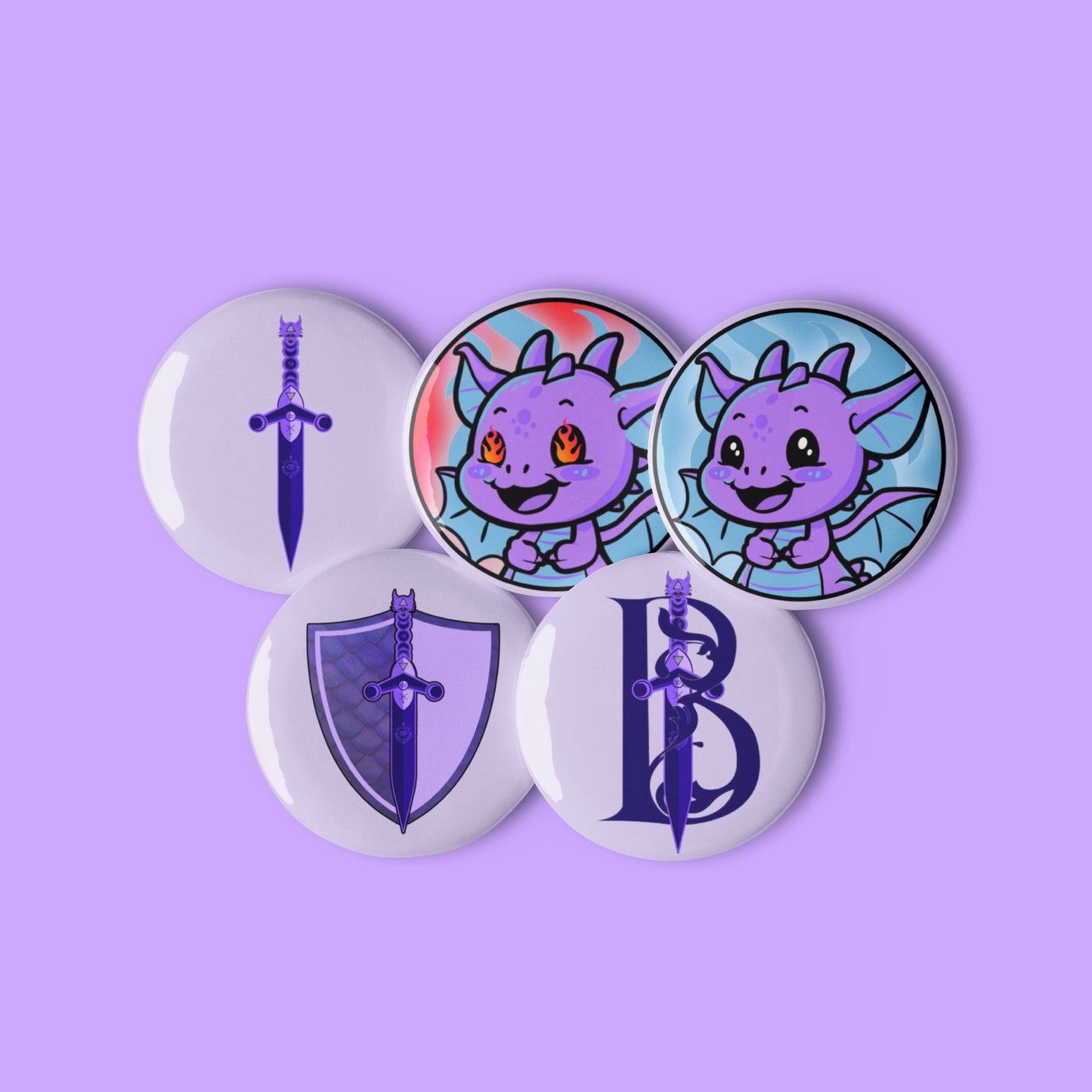 BethanySmile98 Pin Badge Set Of 5